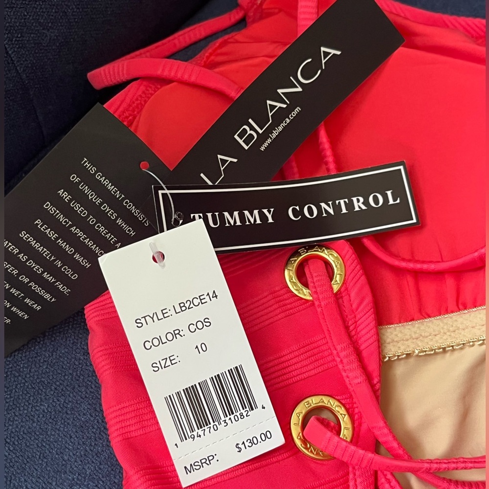 LA BLANCA Linea Costa One Shoulder One-piece Swimsuit - Picture 4 of 6